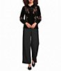 Calessa Velvet Wide Leg Pull-On Pants - Image 3