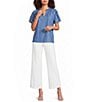 Calessa Wide Leg Cropped Pull-On Pants - Image 3