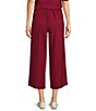 Calessa Woven Embroidered Trim Wide Leg Pull-On Pants - Image 2