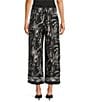 Calessa Woven Geometric Print Coordinating Wide Leg Pull-On Pants - Image 2