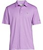 Color:Fairy Wren - Image 1 - Pro Spin Mini Chevron Jacquard Short Sleeve Golf Polo Shirt