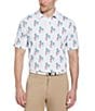 Callaway Big & Tall 19th Hole Performance Stretch Short Sleeve Polo Shirt, Color:Bright White - Image 1