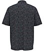 Color:Asphalt - Image 2 - Big & Tall Chevron Confetti Print Short Sleeve Golf Polo Shirt