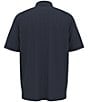 Color:Caviar - Image 2 - Big & Tall Chevron Foulard Print Short Sleeve Golf Polo Shirt