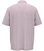 Color:Purple Orchid - Image 2 - Big & Tall Chevron Foulard Print Short Sleeve Golf Polo Shirt