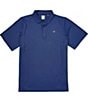 Callaway Big & Tall Chevron Foulard Print Short Sleeve Golf Polo Shirt, Color:Peacoat - Image 1