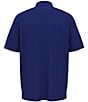 Callaway Big & Tall Classic Chevron Jacquard Printed Short Sleeve Polo Shirt, Color:Peacoat - Image 2