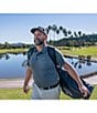 Callaway Big & Tall Classic Chevron Jacquard Printed Short Sleeve Polo Shirt, Color:Caviar - Image 4