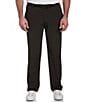 Color:Black Heather - Image 1 - Big & Tall Flat Front Stretch Pants