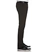 Color:Black Heather - Image 3 - Big & Tall Flat Front Stretch Pants