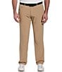 Color:Khaki Heather - Image 1 - Big & Tall Flat Front Stretch Pants