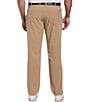 Color:Khaki Heather - Image 2 - Big & Tall Flat Front Stretch Pants