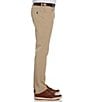 Color:Khaki Heather - Image 3 - Big & Tall Flat Front Stretch Pants