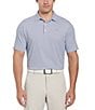 Color:Peacoat - Image 1 - Big & Tall Gradient Chevron Printed Short Sleeve Golf Polo Shirt