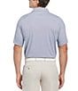 Color:Peacoat - Image 2 - Big & Tall Gradient Chevron Printed Short Sleeve Golf Polo Shirt