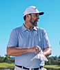 Callaway Big & Tall Gradient Chevron Printed Short Sleeve Golf Polo Shirt, Color:Peacoat - Image 3