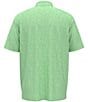 Color:Green Ash - Image 2 - Big & Tall Short Sleeve Printed Polo Shirt