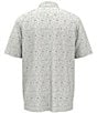 Color:Bright White - Image 2 - Big & Tall Short Sleeve Printed Polo Shirt