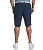 Color:Deep Navy Heather - Image 2 - Big & Tall Textured Performance Stretch 10.5#double; Inseam Shorts