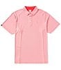 Callaway Big & Tall Trademark Printed Short Sleeve Golf Polo Shirt, Color:Lychee - Image 1