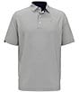 Color:Peacoat - Image 1 - Big & Tall Trademark Printed Short Sleeve Golf Polo Shirt