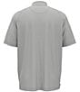 Color:Peacoat - Image 2 - Big & Tall Trademark Printed Short Sleeve Golf Polo Shirt