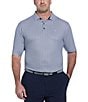 Callaway Big & Tall Trademark Printed Short Sleeve Golf Polo Shirt, Color:Peacoat - Image 1