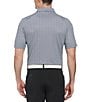Callaway Big & Tall Trademark Printed Short Sleeve Golf Polo Shirt, Color:Caviar - Image 2