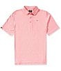 Callaway Chevron Gingham Print Short Sleeve Golf Polo - Image 1