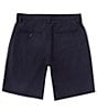Color:Night Sky - Image 2 - Classic Fit Flat Front Opti-Stretch Active Waistband Solid 9#double; Inseam Shorts
