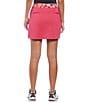 Color:Pink Peacock - Image 2 - Geometric Floral Blocked 17#double; Golf Skort