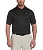 Color:Caviar - Image 1 - Golf Big & Tall Solid Swingtech Stretch Short-Sleeve Polo Shirt