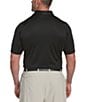Callaway Golf Big & Tall Solid Swing Tech™ Stretch Short-Sleeve Polo Shirt, Color:Caviar - Image 2