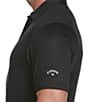 Callaway Golf Big & Tall Solid Swing Tech™ Stretch Short-Sleeve Polo Shirt, Color:Caviar - Image 3
