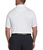 Color:Bright White - Image 2 - Golf Big & Tall Solid Swingtech Stretch Short-Sleeve Polo Shirt