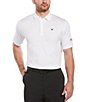 Color:Bright White - Image 1 - Short-Sleeve Solid Swing Tech™ OptiDri™ Golf Polo