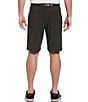 Color:Black Heather - Image 2 - Horizontal Textured 10#double; Inseam Opti-Dri™ Stretch Shorts