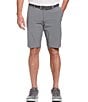 Color:Dark Grey Heather - Image 1 - Horizontal Textured 10#double; Inseam Opti-Dri™ Stretch Shorts
