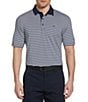Color:Peacoat - Image 1 - Knit 3-Color Striped Polo Shirt