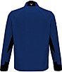 Color:Lapis Blue - Image 2 - Long Sleeve Horizontal Stripe Double Knit Thermal Golf Shirt