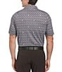 Color:Asphalt - Image 2 - Novelty Print Short Sleeve Golf Polo Shirt