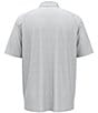 Color:Bright White - Image 2 - Short Sleeve Chevron-Printed Golf Polo Shirt