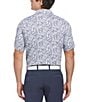 Color:Bright White/Blue Multi - Image 2 - Short Sleeve Essential Drink Print Golf Polo Shirt