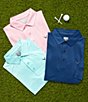 Callaway Fine Line Stripe Print Short Sleeve OptiDri™ Polo Shirt, Color:Peacoat - Image 4