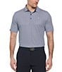 Callaway Short Sleeve Printed Polo Golf Shirt, Color:Peacoat - Image 1