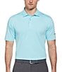 Color:Antigua Sand - Image 1 - Short Sleeve Solid Knit Polo Shirt