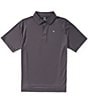 Callaway Short Sleeve Textured Solid Swing Tech Gold Polo Shirt - Image 1
