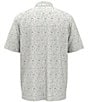 Color:Bright White - Image 4 - Short-Sleeve Vineyard Print Golf Polo Shirt