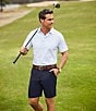 Color:Bright White - Image 5 - Short-Sleeve Vineyard Print Golf Polo Shirt