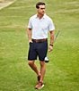 Color:Bright White - Image 6 - Short-Sleeve Vineyard Print Golf Polo Shirt